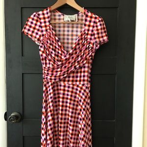 Leota Stitch Fix Dress Stretch Faux Wrap Sz XS